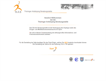 Tablet Screenshot of antidoping-thueringen.de